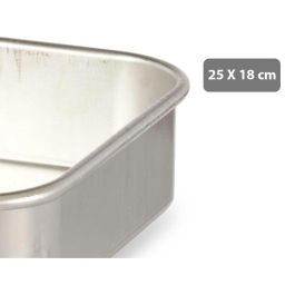 Kinvara Rustidera de Aluminio 25x18 cm, Apta para Gas, Horno y Lavavajillas (12 Unidades)