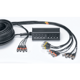 Cordial Caja de Escenario XLR de 12 Entradas y 4 Salidas, Cable de 30 Metros Precio: 342.49999971. SKU: B19MYYW598