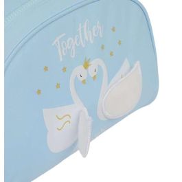 Neceser Escolar Glow Lab Cisnes Azul claro 28 x 18 x 10 cm