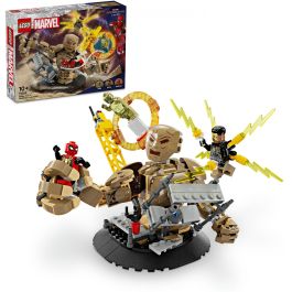 LEGO 76280 Marvel Spider-Man vs. Sandman: La Batalla Final, Juguete de Construcción con Minifiguras de Superhéroes