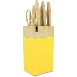 Bloque de cuchillos de 6 piezas - MENASTYL - 5041062 - Hoja de cerámica - Polipropileno - Azafrán Precio: 37.50000056. SKU: B18LC5X8V6