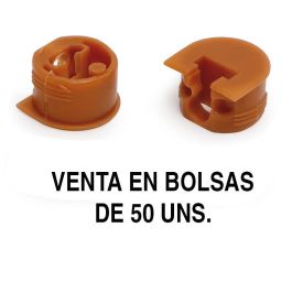 HERRAJES ALK Soporte Cazoleta Luna (50 Unidades) para Mueble - Acabado Cerezo Precio: 3.50000002. SKU: B198V9R86F