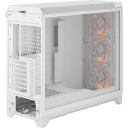 Fractal Design Meshify 3 XL White RGB TG Clear Tint FD-C-MES3X-06 - Caja de PC con Ventana, RGB, Soporte EATX, Blanco