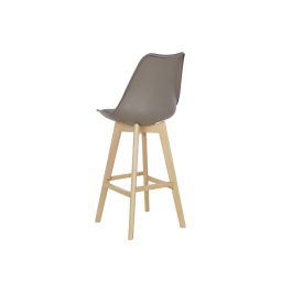 Taburete Scandi DKD Home Decor Gris Natural 55 x 109 x 48.5 cm