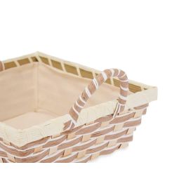 Cesta cuadrada Kinvara con asas trenzadas, 25x13x21 cm, natural (24 Unidades) Cesta cuadrada Kinvara con asas trenzadas, 25x13x21 cm, natural (24 Unidades)