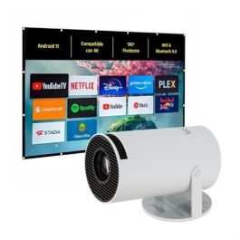 Proyector iggual Pack mini proyector + pantalla 120" plegabl HD 1280 x 720 px Precio: 85.9966602. SKU: B17Q5MC3J8
