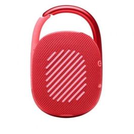 JBL JBLCLIP4RED Altavoz Bluetooth Portátil Clip 4 con Mosquetón, Resistente al Agua y Polvo, 10h Batería, 5W, Rojo