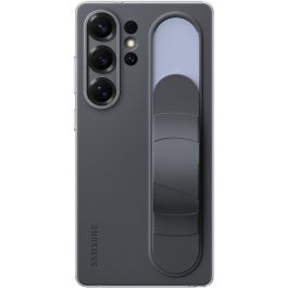 Samsung EF-GS938CBEGWW Funda Standing Grip para Galaxy S25 Ultra, Silicona Negra con Soporte, Resistente a Golpes y Rayones