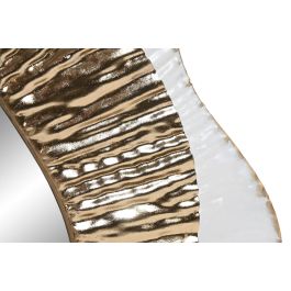 DKD Home Decor Espejo Glam Dorado y Blanco, Metal y Cristal, 61 x 79 x 7 cm (2 Unidades)