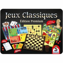 Schmidt Spiele Juego de Mesa Caja de Juegos Clásicos Premium de Metal con Ajedrez, Damas, Backgammon y +100 Opciones Precio: 47.49999958. SKU: S7179284