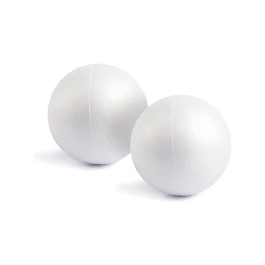 Liderpapel Bolas de Espuma Blanca para Manualidades, 7 cm, Bolsa 6 Unidades