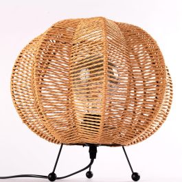 Lámpara de Mesa Alex SKD-T-2009 Decorativa para Ambientes Mediterráneos, Naturales o Boho-Chic | Compatible con Bombillas E27, CCT, RGB