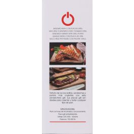 Basic Home Sandwichera Plana Blanca 700-800 W, 21.8 x 21.5 x 6.5 cm (4 Unidades)