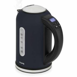 Hkoenig Boe56 Hervidor Programable 1,7L 2200 W Temperatura Regulable Pantalla LCD Azul Noche Mate Acero Inoxidable
