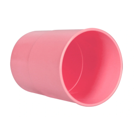 Q-connect Cubilete Portalapices Rosa Pastel Opaco Plastico Diametro 75 mm Alto 100 mm