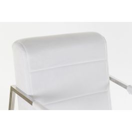 DKD Home Decor Butaca Blanco Acero y Poliester 68 x 92 x 56 cm
