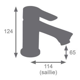 Edouard Rousseau AUC3047404060145 Grifo mezclador infrarrojo para fregadero NUUK, Cromo, con ahorro de agua y máxima higiene
