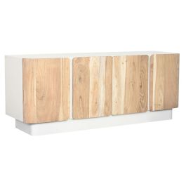 Mueble de TV Home ESPRIT Blanco Natural 140 x 40 x 55 cm Mueble de TV Home ESPRIT Blanco Natural 140 x 40 x 55 cm