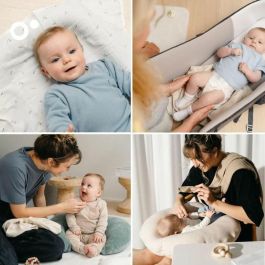 Doomoo BAB5400653010763 Pack de 3 arrullos Gasa de algodón orgánico Certificado Oeko-Tex Beige