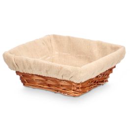 Cesta Cuadrada Mimbre Madera Kipit 23X9CM (36 Unidades) Cesta Cuadrada Mimbre Madera Kipit 23X9CM (36 Unidades)