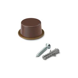 Inofix Tope de puerta marrón PVC con tornillos incluidos (2 unid.) Precio: 3.50000002. SKU: S7905151
