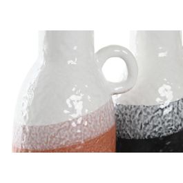 DKD Home Decor Jarrón Tricolor de Dolomita con Asa, 11 x 18 x 13 cm (4 Unidades)