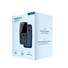 Daewoo Senior Pant 2.4 Teléfono Móvil - Pantalla 2.4 Pulgadas, Cámara, Radio FM, Luz SOS y Linterna, Color Azul
