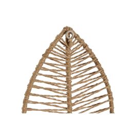 Perchero Pared Tropical DKD Home Decor Natural 4 x 26 x 12 cm Set de 3