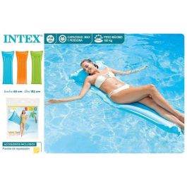 Intex Colchoneta 5 Tubos Colores Mate 183x69 cm - Modelos Surtidos