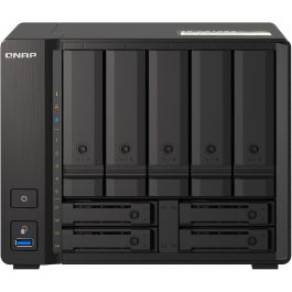 QNAP TS-H973AX-8G Servidor NAS Tower con Procesador AMD Ryzen V1500B, 8GB RAM, Soporte para HDD/SSD, 10GbE
