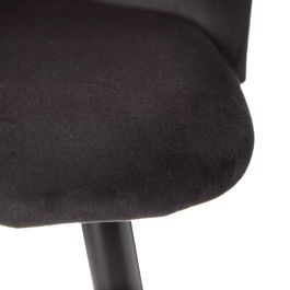 Taburete Alto Negro Tejido-Metal Salón 40,20 X 48,20 X 102 C