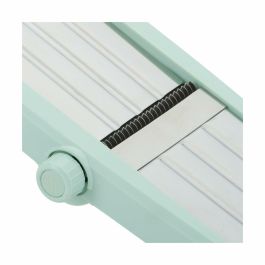 LIVOO MEN429 Mandolina 3 en 1 Acero Inoxidable - Cortador de Verduras 3-9 mm, Mango Extraíble, Empujador, Patas Antideslizantes