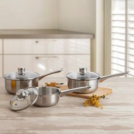 Cazo con Tapa Acero Inoxidable Habitat Quid 14 cm