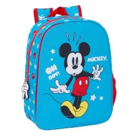 Mochila Escolar Mickey Mouse Clubhouse Fantastic Azul Rojo 26 x 34 x 11 cm