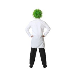 Disfraz Científico Loco Adulto XL Blanco Unisex con Bata Polyester para Carnaval y Fiestas Disfraz Científico Loco Adulto XL Blanco Unisex con Bata Polyester para Carnaval y Fiestas