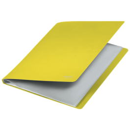 Leitz 46760015 Carpeta Polipropileno con 20 Fundas A4 Recycle, Amarillo