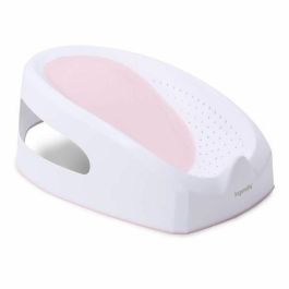 INGENUITY ING19577013 Asiento de Baño Antideslizante para Niñas 0-6 Meses o 9kg, Rosa, Asiento Perforado