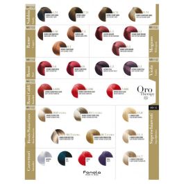 Fanola Color Keratin Crema Colorante Permanente Sin Amoniaco 6/5 con Queratina, Oro y Argán - Cobertura Máxima Cabello Blanco, Brillo y Suavidad