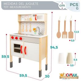 Cocina de Juguete Woomax 59,5 x 94,5 x 30 cm Cocina de Juguete Woomax 59,5 x 94,5 x 30 cm