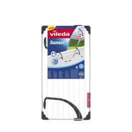 Vileda 157229 Tendedero Balcon Sunset de Resina/Acero, Blanco/Negro, 10 m de Tendido