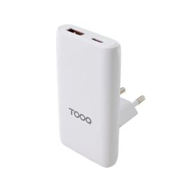 Tooq TQWC-GANSL65W1A1C Cargador de Pared Universal Viaje GaN 65W 1xUSB Tipo-C/ 1xUSB Precio: 18.94999997. SKU: B1ATPLNBPD