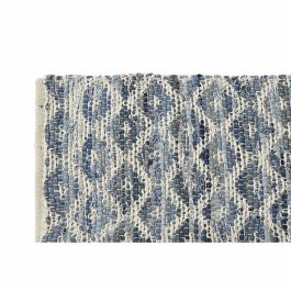 Alfombra Boho DKD Home Decor Azul Blanco 180 x 1 x 120 cm Alfombra Boho DKD Home Decor Azul Blanco 180 x 1 x 120 cm