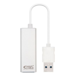 Nanocable 10.03.0401 Adaptador USB 3.0 a RJ45 Gigabit Ethernet 1000 Mbps Chipset RTL8153 15cm Plata Precio: 12.79000008. SKU: S8413571