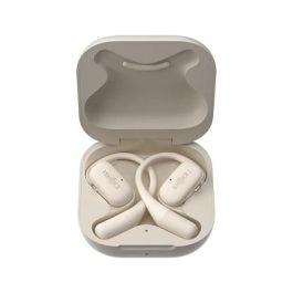 Shokz OpenFit Auriculares Inalámbricos Beige IP54 para Llamadas/Música/Deporte/Uso Diario Bluetooth 5.2