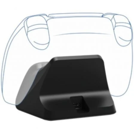 Trust Gaming Estación de Recarga Rápida GXT 255 para PS5 con Carga Rápida y Indicador LED, Soporte DualSense, 25552