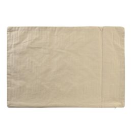 DKD Home Decor Funda Cojín Beige Poliéster Algodón 40 x 60 cm Cierre Cremallera Oculta