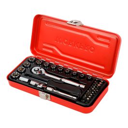 Workpro Llave de carraca 1/4 pulg Juego 37 Piezas