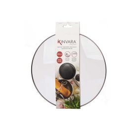 Tapa Cristal Filo Plata 26 Cm Kinvara (12 Unidades) Tapa Cristal Filo Plata 26 Cm Kinvara (12 Unidades)