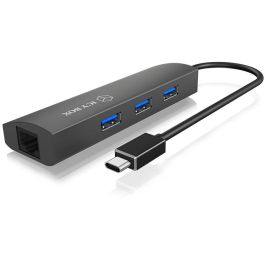ICY BOX IB-HUB1406-C - HUB USB-C de 4 Puertos: 3xUSB 3.0 y 1xGigabit LAN Precio: 49.95000032. SKU: B1E9SYXVM3