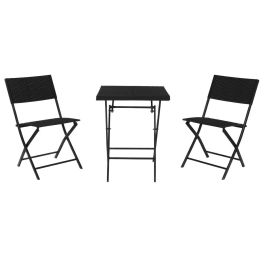 Mesa DKD Home Decor Negro 58 x 71.5 x 58 cm Set de 3